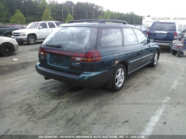 4S3BK4351X6316340 - 1999 SUBARU LEGACY L/30TH ANNIVERSARY L GREEN photo 4