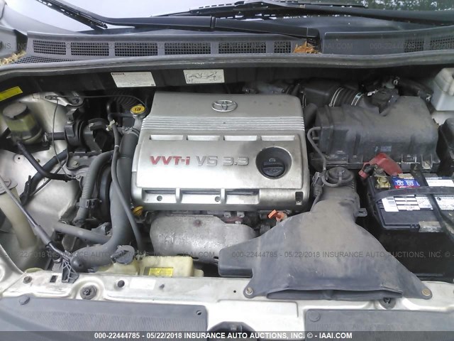 5TDZA23C25S295922 - 2005 TOYOTA SIENNA CE/LE SILVER photo 10