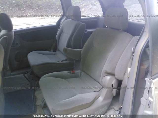 5TDZA23C25S295922 - 2005 TOYOTA SIENNA CE/LE SILVER photo 8