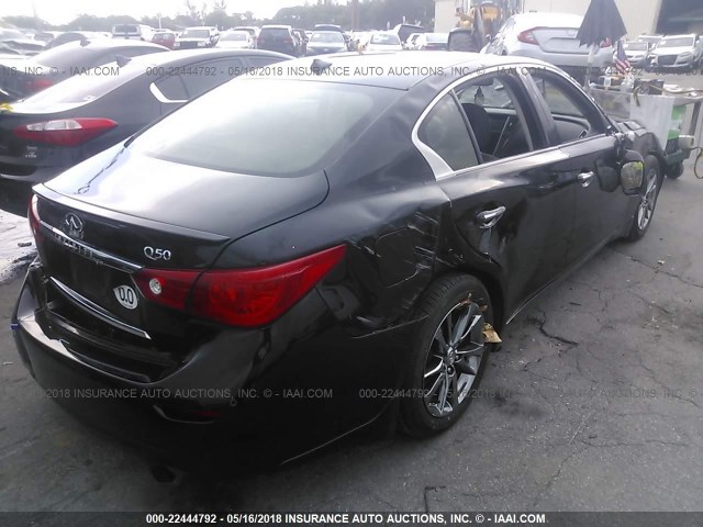 JN1AV7AP2EM691304 - 2014 INFINITI Q50 HYBRID PREMIUM/SPORT BLACK photo 4