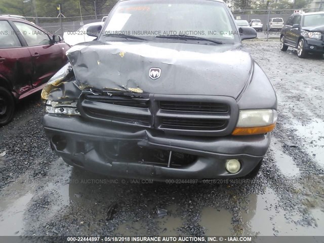 1B4HS28N41F645089 - 2001 DODGE DURANGO GRAY photo 6