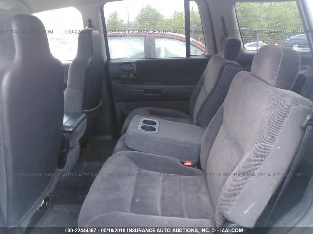 1B4HS28N41F645089 - 2001 DODGE DURANGO GRAY photo 8