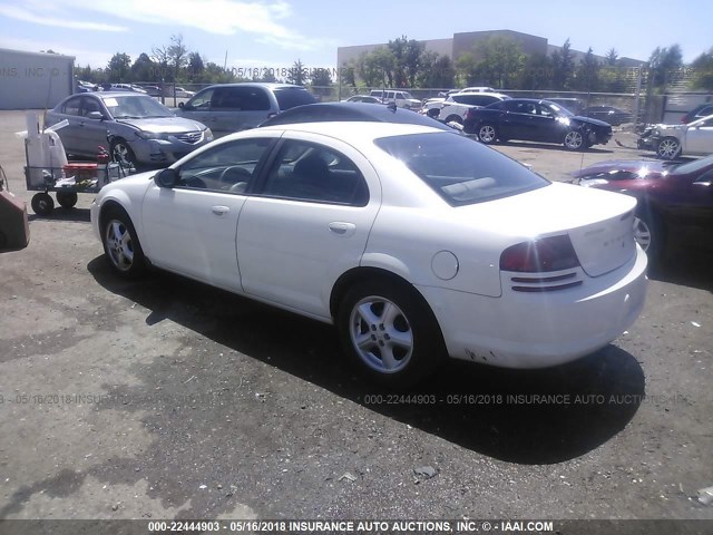 1B3EL46XX4N322132 - 2004 DODGE STRATUS SXT WHITE photo 3