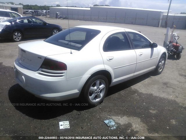 1B3EL46XX4N322132 - 2004 DODGE STRATUS SXT WHITE photo 4