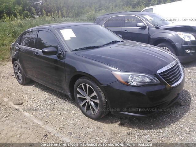 1C3CCBHG9CN113068 - 2012 CHRYSLER 200 S BLACK photo 1