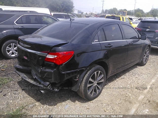 1C3CCBHG9CN113068 - 2012 CHRYSLER 200 S BLACK photo 4