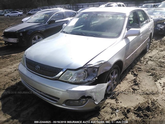 4T1BF28B7YU025065 - 2000 TOYOTA AVALON XL/XLS SILVER photo 2