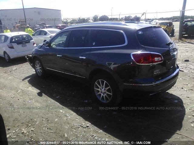 5GAKRBKD1FJ166039 - 2015 BUICK ENCLAVE GRAY photo 3