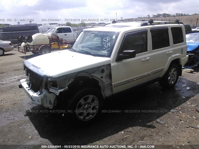 1J8HG58286C145708 - 2006 JEEP COMMANDER LIMITED WHITE photo 2