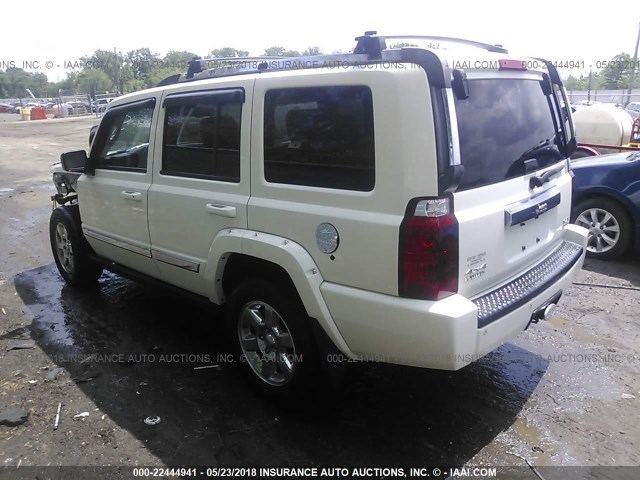 1J8HG58286C145708 - 2006 JEEP COMMANDER LIMITED WHITE photo 3