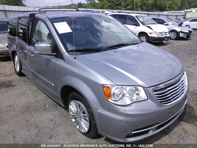 2C4RC1GG1DR595721 - 2013 CHRYSLER TOWN & COUNTRY LIMITED GRAY photo 1