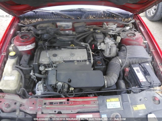 1G2NE52T2VC843770 - 1997 PONTIAC GRAND AM SE RED photo 10