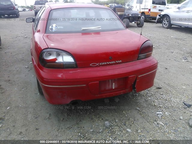 1G2NE52T2VC843770 - 1997 PONTIAC GRAND AM SE RED photo 6