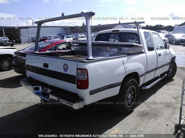 JT4TN12D8W0042087 - 1998 TOYOTA T100 XTRACAB WHITE photo 4