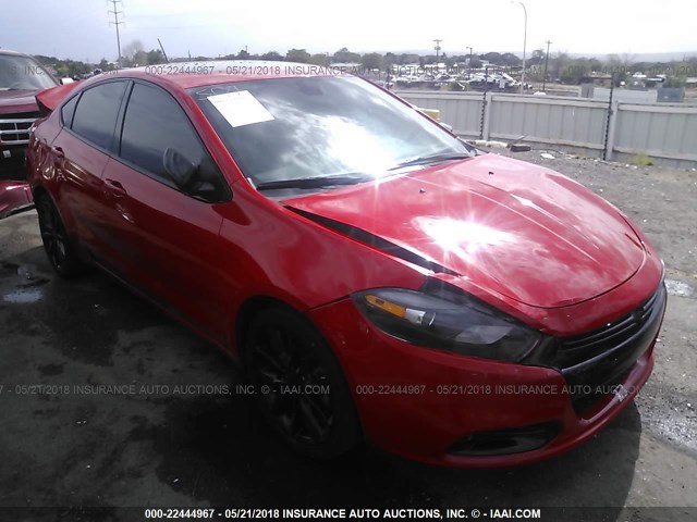 1C3CDFFA9GD822050 - 2016 DODGE DART SXT SPORT RED photo 1