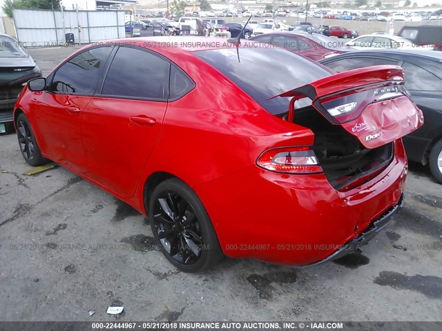 1C3CDFFA9GD822050 - 2016 DODGE DART SXT SPORT RED photo 3