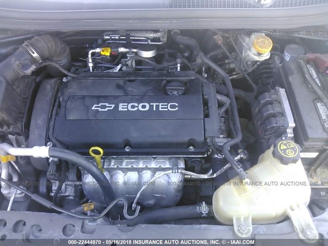 1G1JA5SH1D4131494 - 2013 CHEVROLET SONIC LS 灰色 照片 10