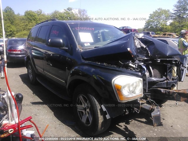 1D4HB58N64F173876 - 2004 DODGE DURANGO LIMITED BLACK photo 1