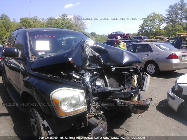 1D4HB58N64F173876 - 2004 DODGE DURANGO LIMITED BLACK photo 6