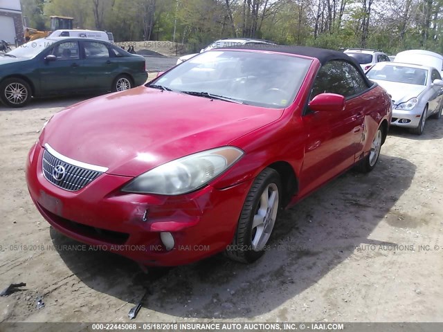 4T1FA38PX4U027484 - 2004 TOYOTA CAMRY SOLARA SE/SLE წითელი ფოტო 2