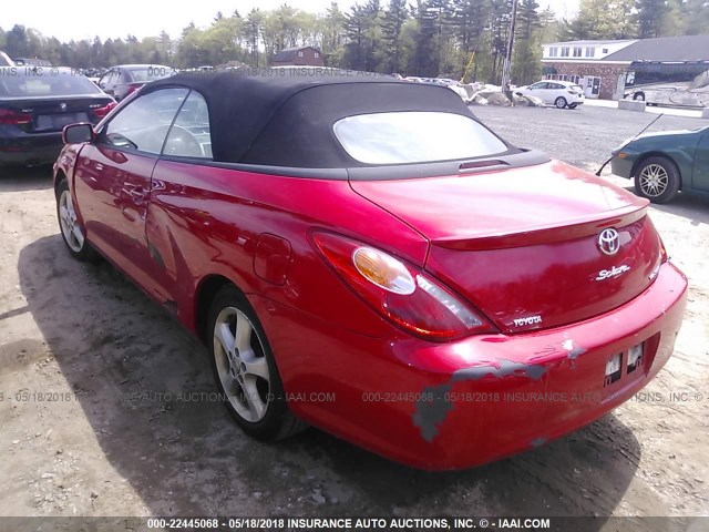 4T1FA38PX4U027484 - 2004 TOYOTA CAMRY SOLARA SE/SLE წითელი ფოტო 3