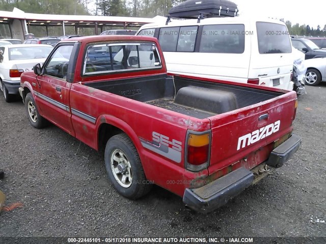 JM2UF1116H0555992 - 1987 MAZDA B2000 RED photo 3