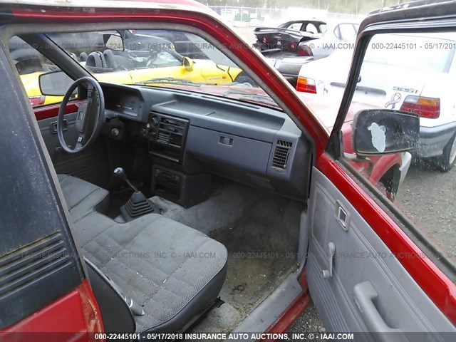 JM2UF1116H0555992 - 1987 MAZDA B2000 RED photo 5