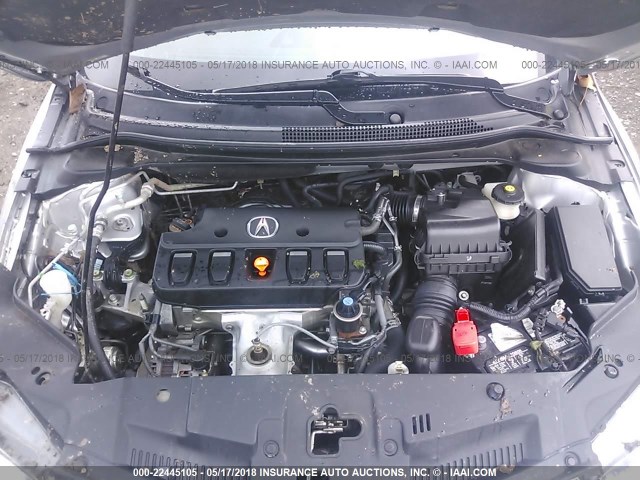 19VDE1F37EE006444 - 2014 ACURA ILX 20 SILVER photo 10