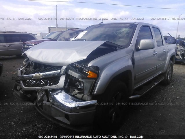 1GCHTDFP2B8117881 - 2011 CHEVROLET COLORADO LT SILVER photo 2