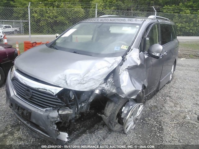 JN8AE2KP1D9064453 - 2013 NISSAN QUEST S/SV/SL/LE GRAY photo 6