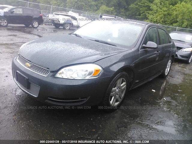 2G1WB5E34E1153666 - 2014 CHEVROLET IMPALA LIMITED LT GRAY photo 2