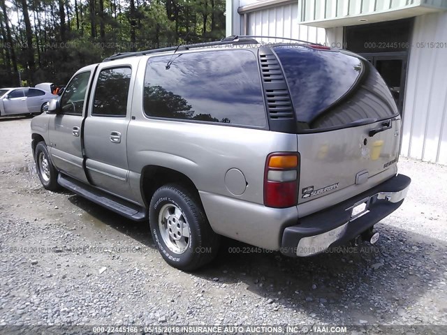 1GNFK16T3YJ110677 - 2000 CHEVROLET SUBURBAN K1500 GRAY photo 3