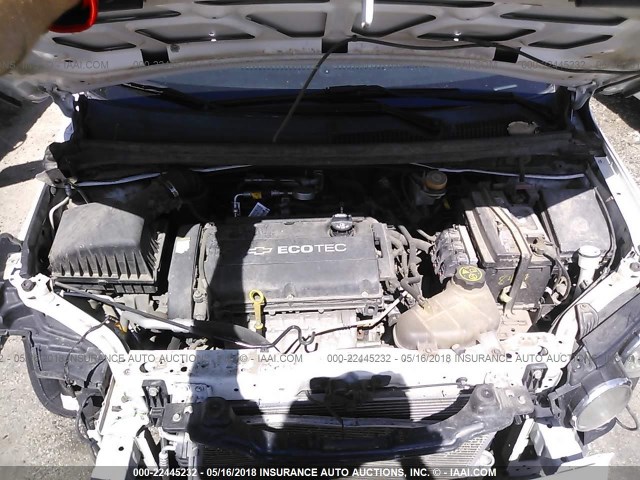 1G1JA6SH9E4186573 - 2014 CHEVROLET SONIC LS 白色 照片 10