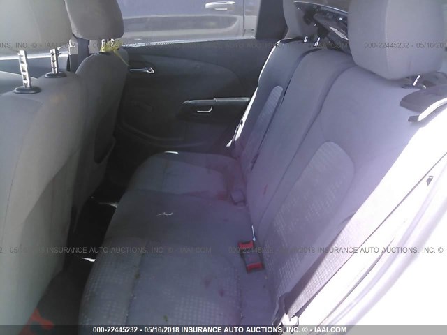 1G1JA6SH9E4186573 - 2014 CHEVROLET SONIC LS 白色 照片 8