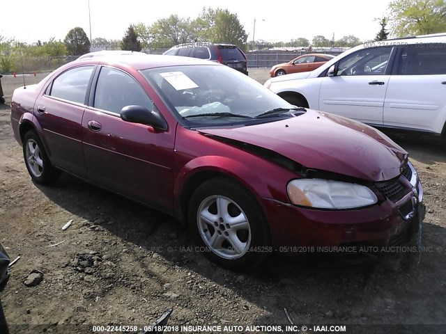 1B3EL46R86N218565 - 2006 DODGE STRATUS SXT BURGUNDY photo 1