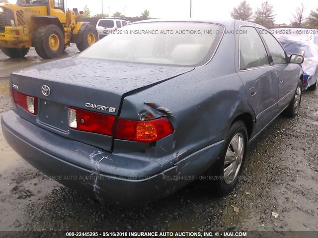 4T1BG22KX1U814175 - 2001 TOYOTA CAMRY CE/LE/XLE 蓝色 照片 4