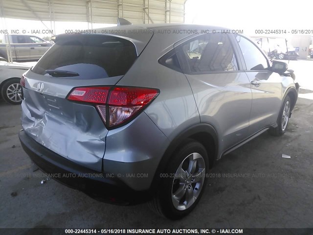 3CZRU5H57HG702231 - 2017 HONDA HR-V EX SILVER photo 4