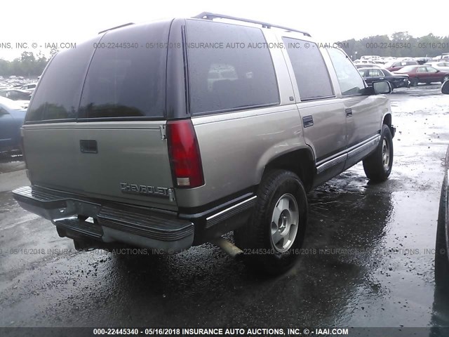 1GNEK13R8XJ488741 - 1999 CHEVROLET TAHOE K1500 BEIGE photo 4