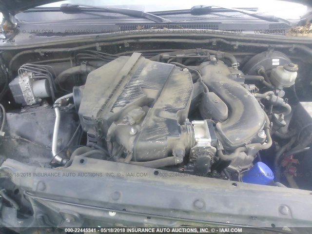 3TMJU62N09M078146 - 2009 TOYOTA TACOMA DOUBLE CAB PRERUNNER BLACK photo 10