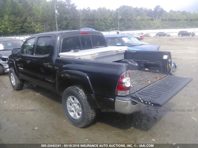 3TMJU62N09M078146 - 2009 TOYOTA TACOMA DOUBLE CAB PRERUNNER BLACK photo 3