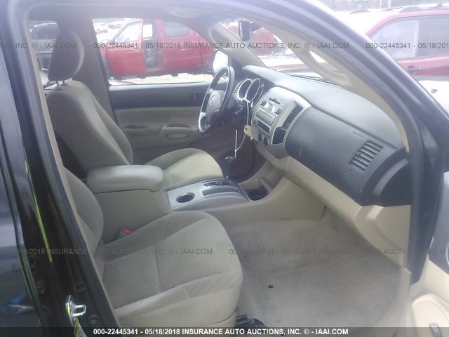 3TMJU62N09M078146 - 2009 TOYOTA TACOMA DOUBLE CAB PRERUNNER BLACK photo 5