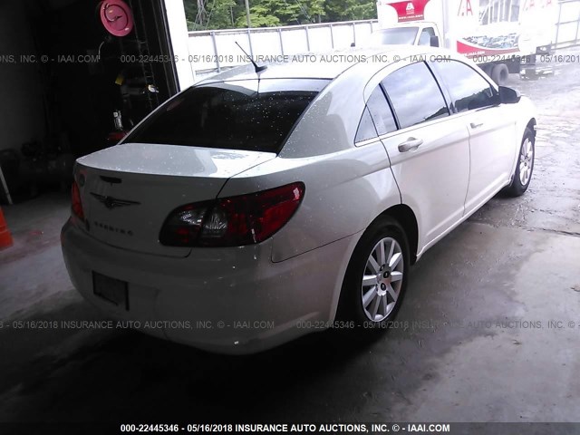 1C3LC46K78N152753 - 2008 CHRYSLER SEBRING LX WHITE photo 4