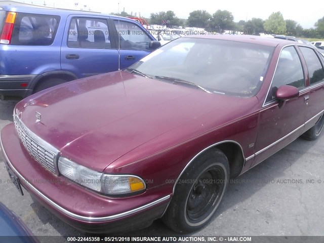 1G1BN52W5RR155556 - 1994 CHEVROLET CAPRICE CLASSIC LS 栗色 照片 2