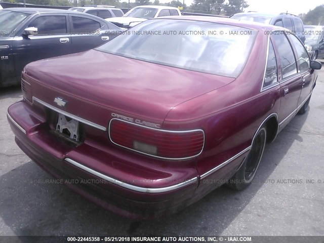 1G1BN52W5RR155556 - 1994 CHEVROLET CAPRICE CLASSIC LS MAROON photo 4