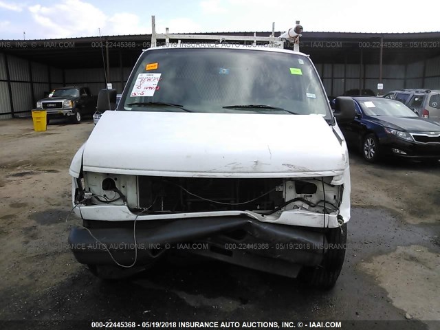 1FTNE24L06DA30172 - 2006 FORD ECONOLINE E250 VAN WHITE photo 6