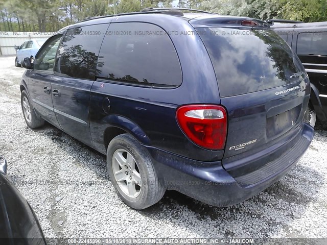 1D4GP24383B249068 - 2003 DODGE GRAND CARAVAN SE Dark Blue photo 3