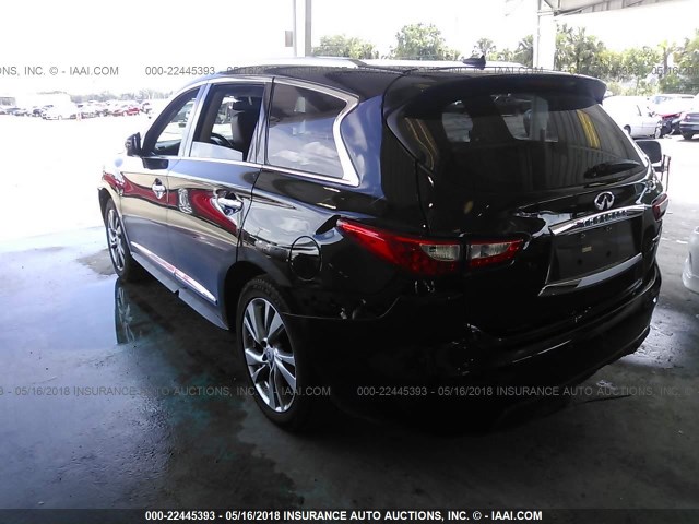 5N1AL0MN1DC329839 - 2013 INFINITI JX35 BLACK photo 3