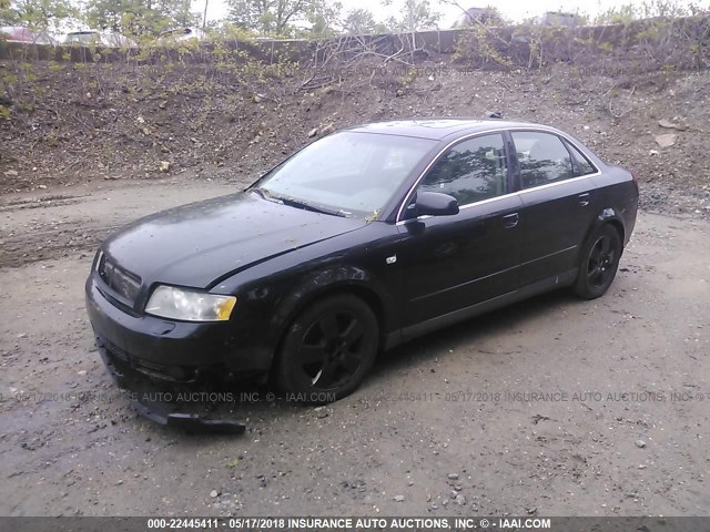 WAULT68E84A023823 - 2004 AUDI A4 3.0 QUATTRO BLACK photo 2