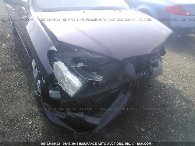 KMHDU46D58U514580 - 2008 HYUNDAI ELANTRA GLS/SE/LIMITED PURPLE photo 6