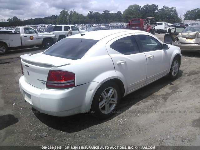 1B3LC56B59N562441 - 2009 DODGE AVENGER SXT/R/T WHITE photo 4